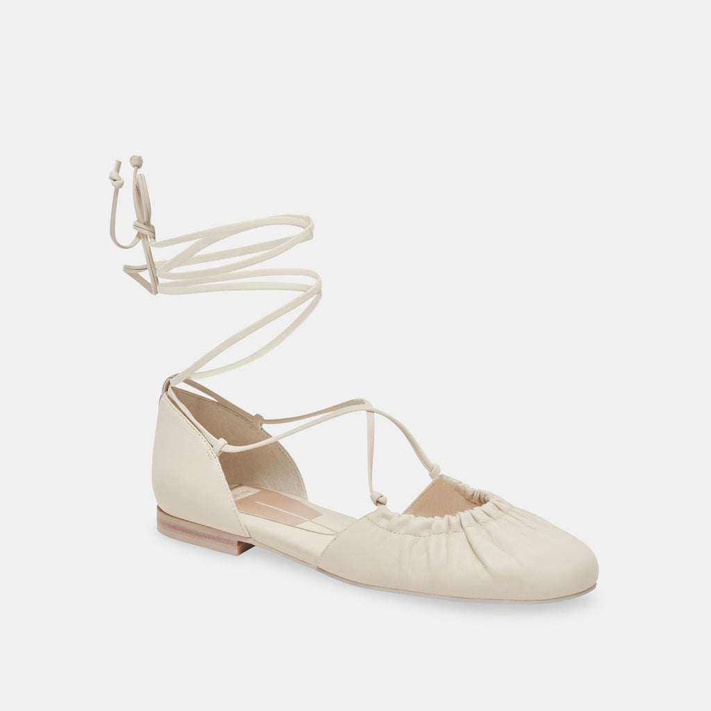 CANCUN BALLET FLATS IVORY LEATHER - image 2