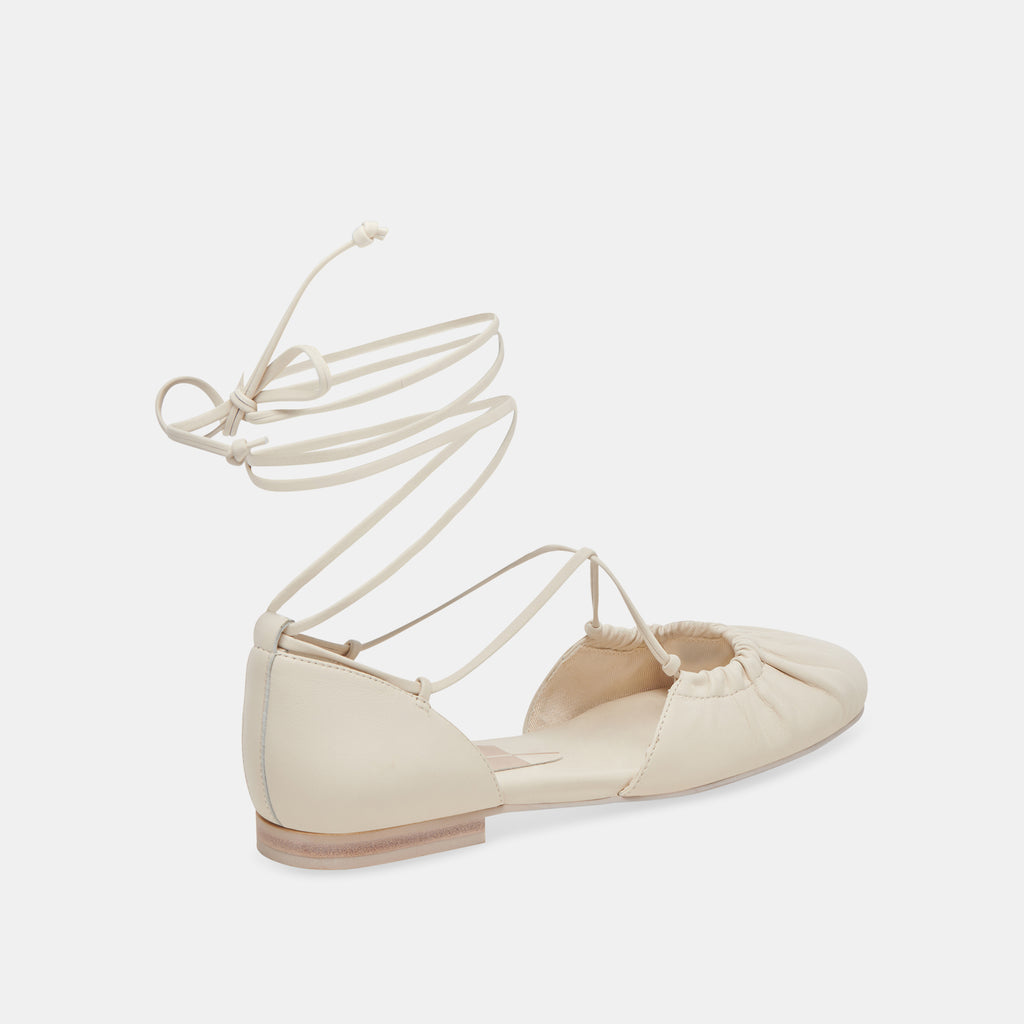 CANCUN BALLET FLATS IVORY LEATHER - image 3