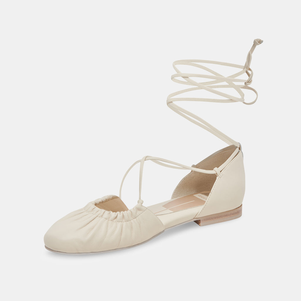CANCUN BALLET FLATS IVORY LEATHER - image 4