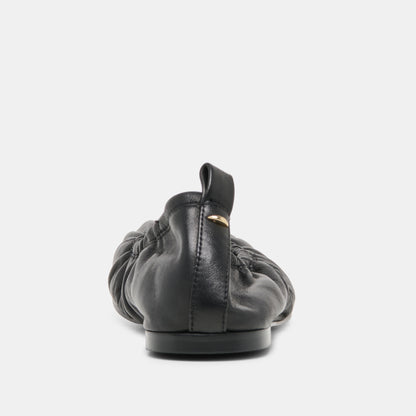 CONRAD BALLET FLATS BLACK LEATHER