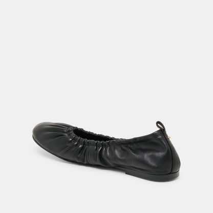 CONRAD BALLET FLATS BLACK LEATHER