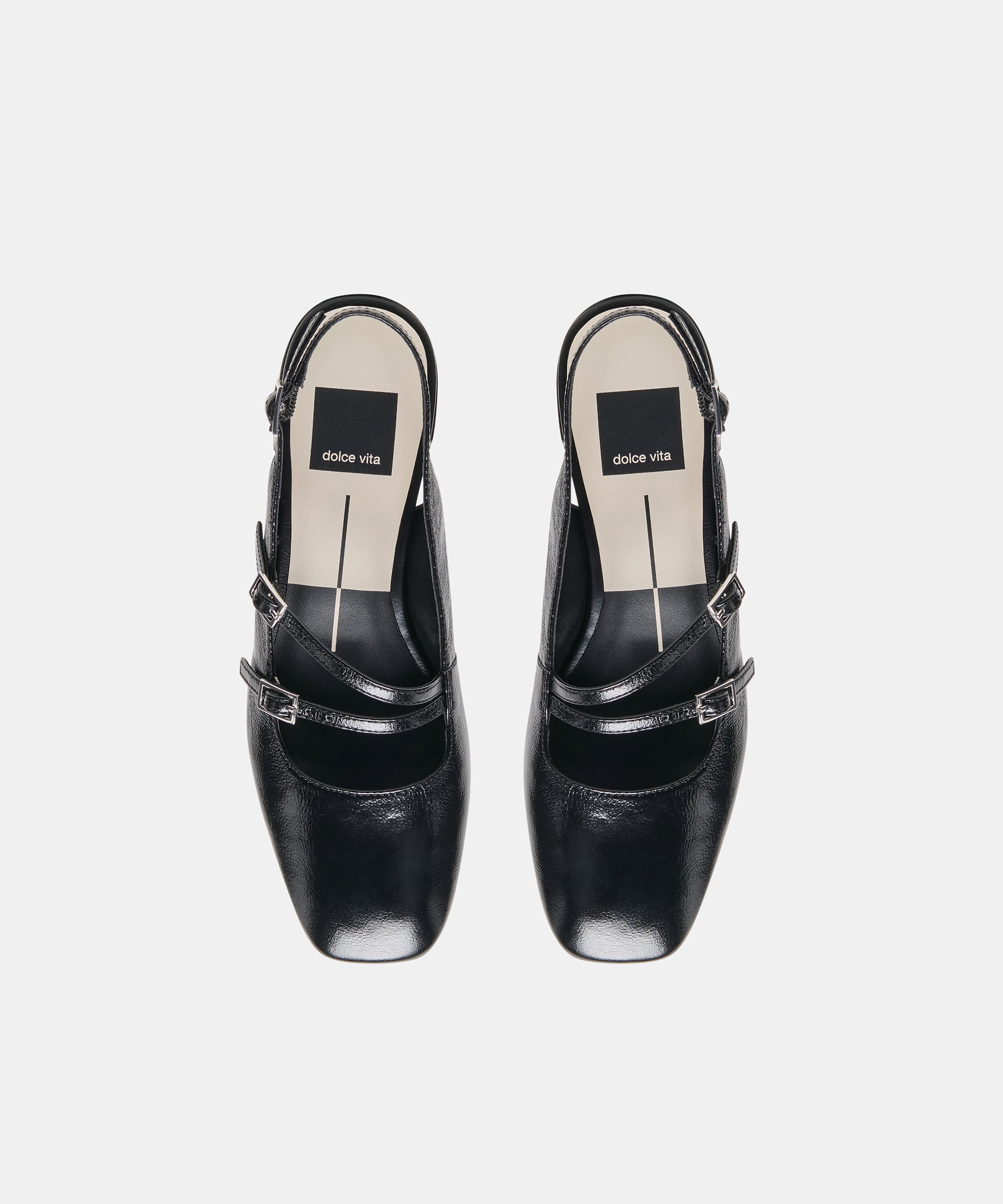 DRIAH HEELS BLACK LEATHER - view 3
