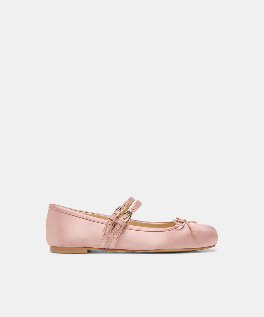 Gibsen Blush Satin Ballet Flats | Dolce Vita