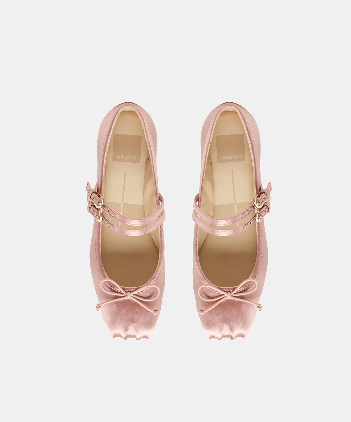 GIBSEN BALLET FLATS BLUSH SATIN - view 3