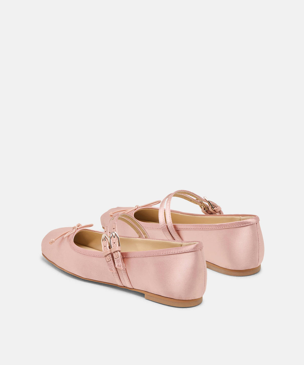 GIBSEN BALLET FLATS BLUSH SATIN - view 5