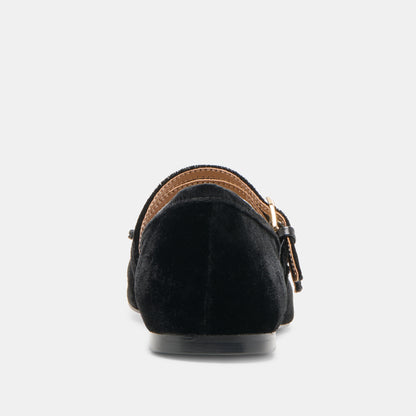 GIBSEN BALLET FLATS NERO VELVET