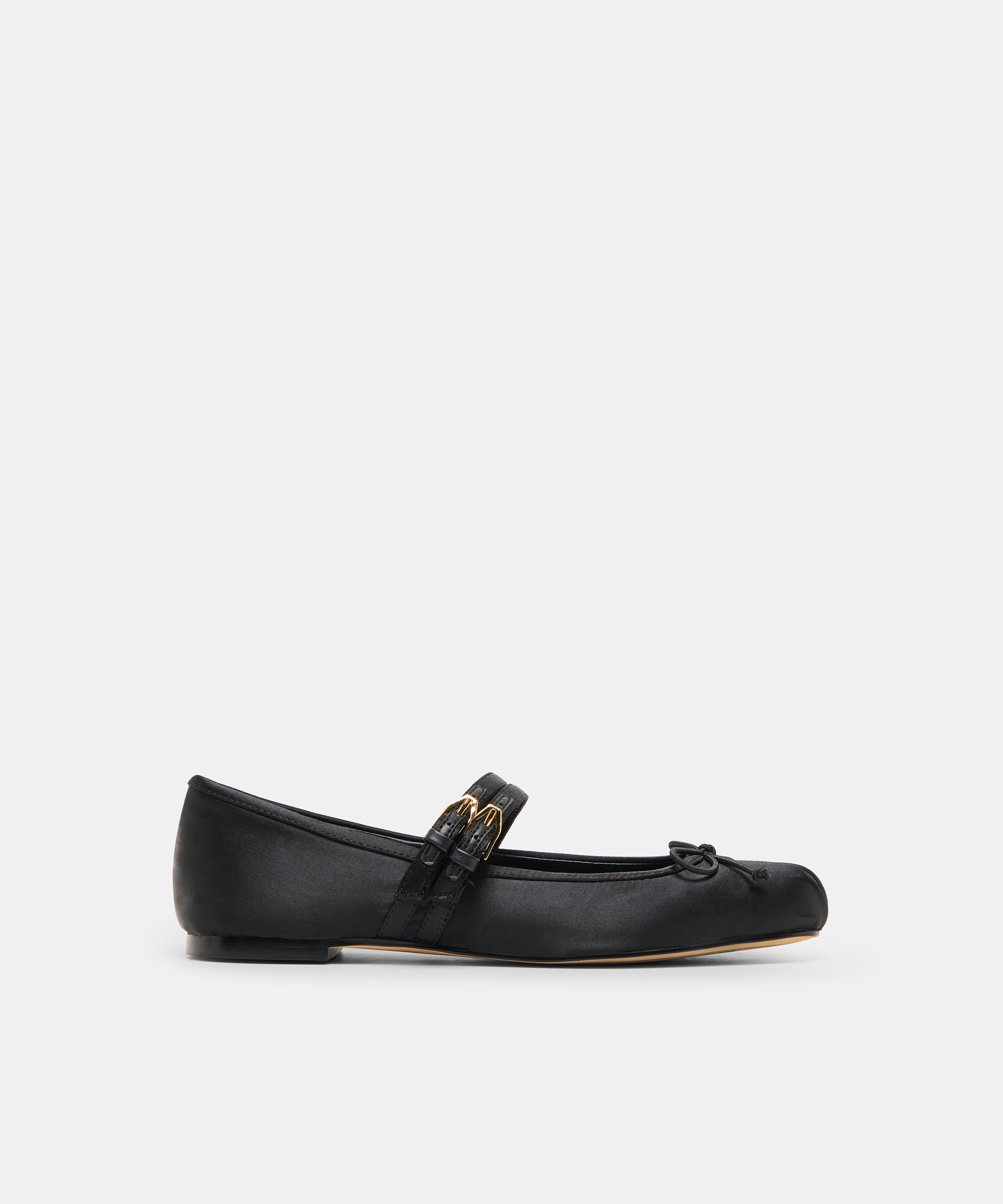 Gibsen Onyx Satin Ballet Flats | Dolce Vita