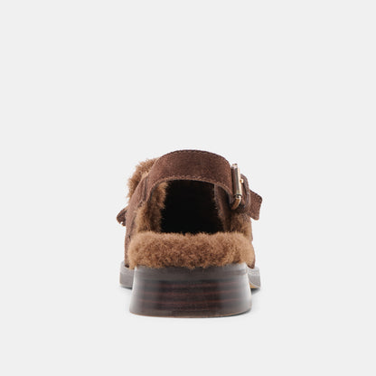 HAMLIT PLUSH LOAFERS DK BROWN SUEDE