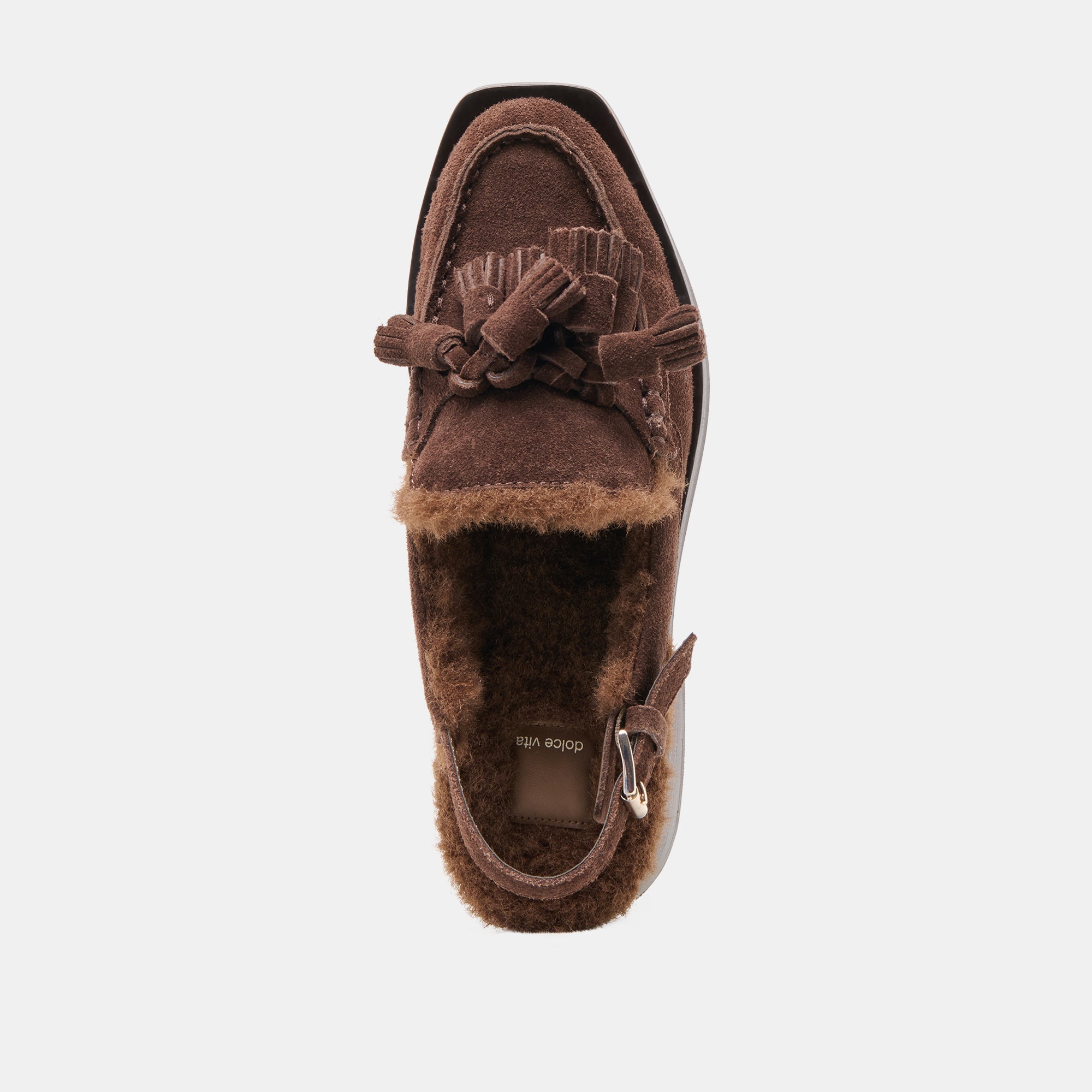 HAMLIT PLUSH LOAFERS DK BROWN SUEDE