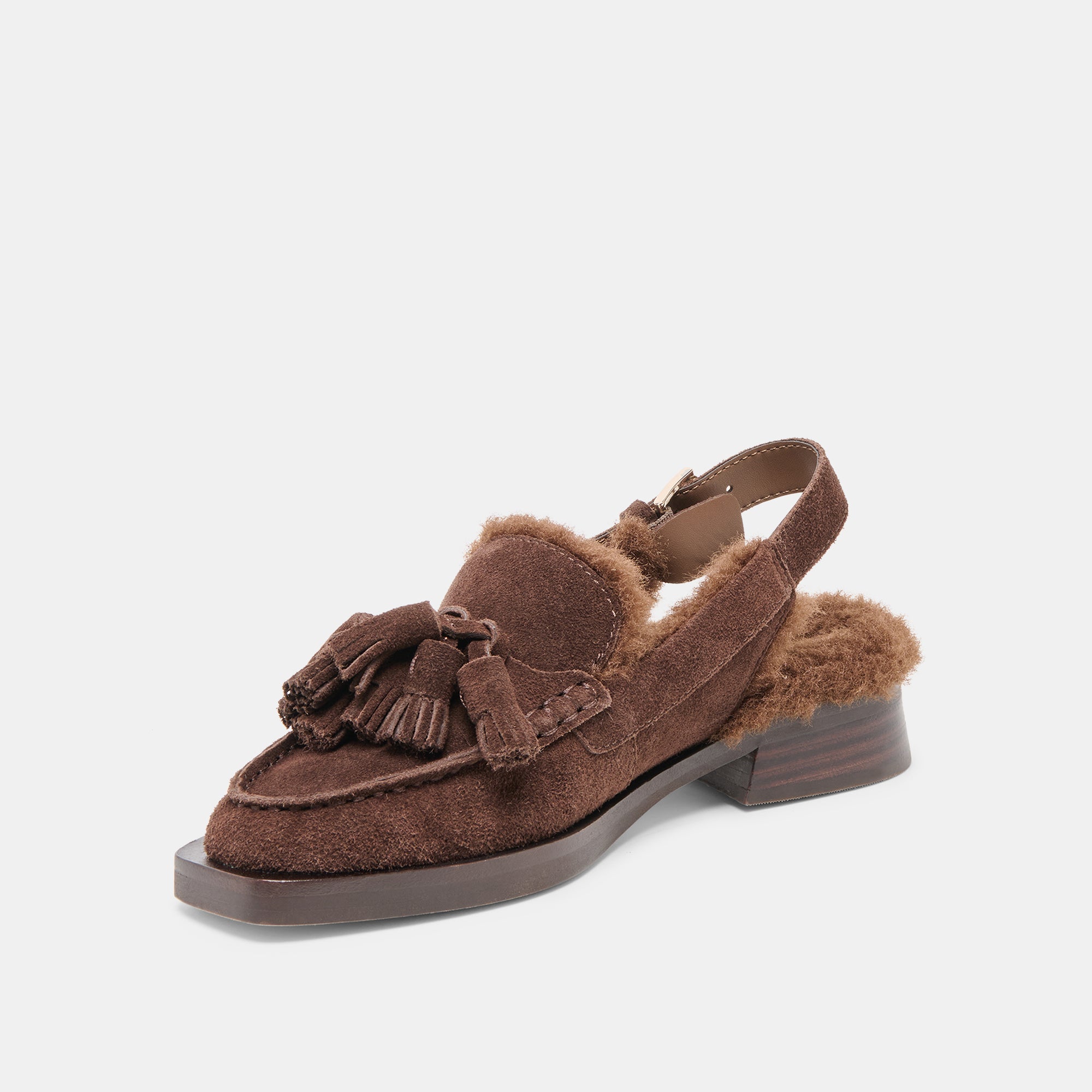 HAMLIT PLUSH LOAFERS DK BROWN SUEDE