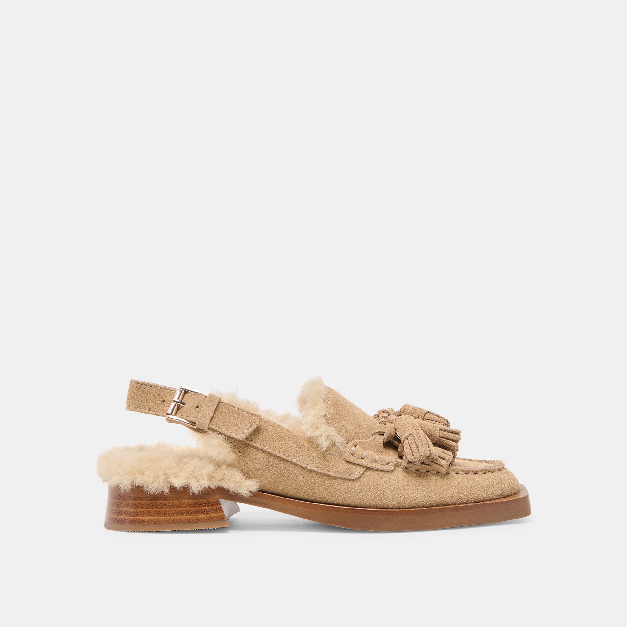 HAMLIT PLUSH LOAFERS DK TAUPE SUEDE