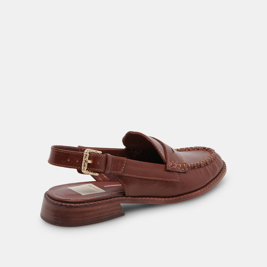 HARDI WIDE LOAFERS BROWN CRINKLE PATENT - image 3