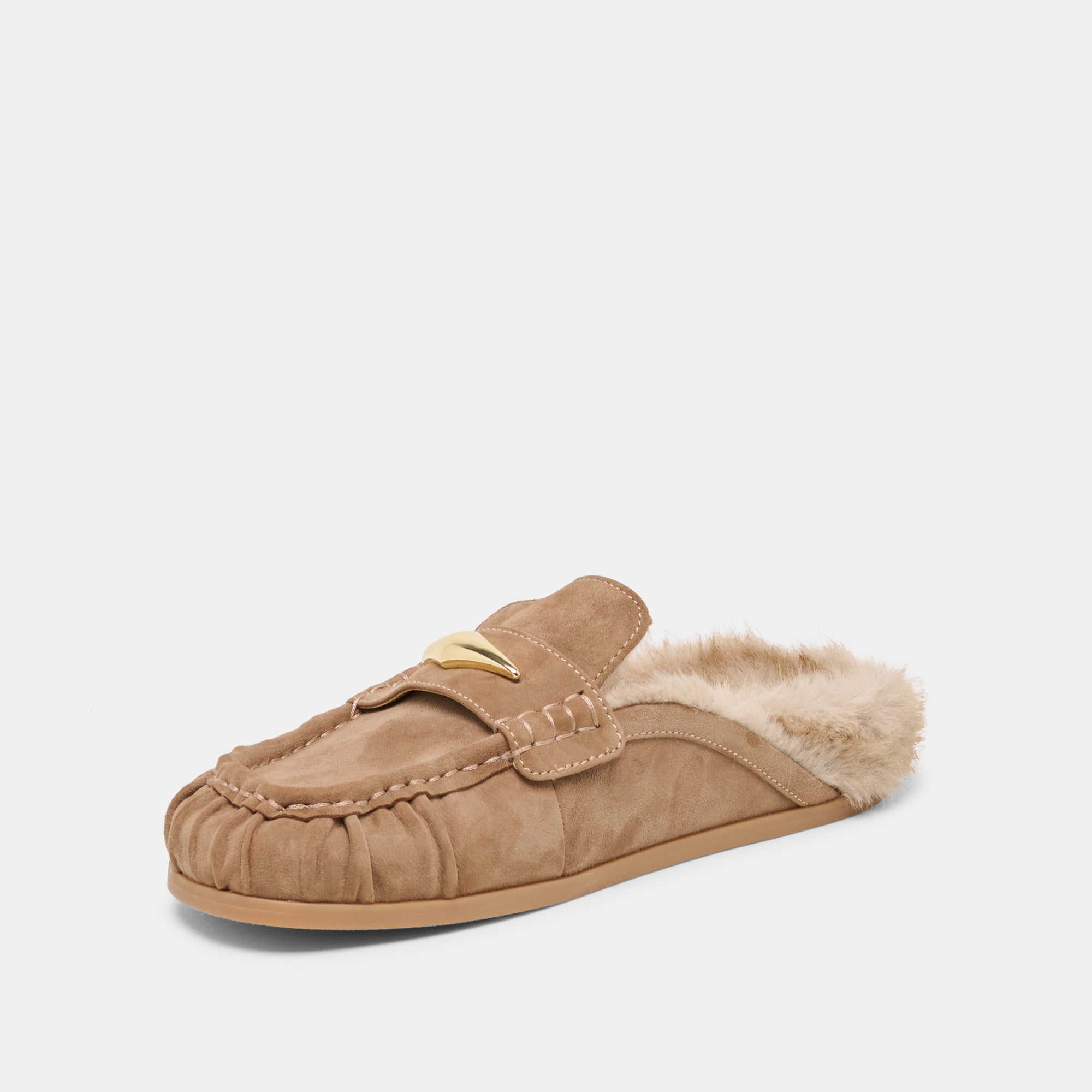 JODERO PLUSH FLATS MUSHROOM SUEDE