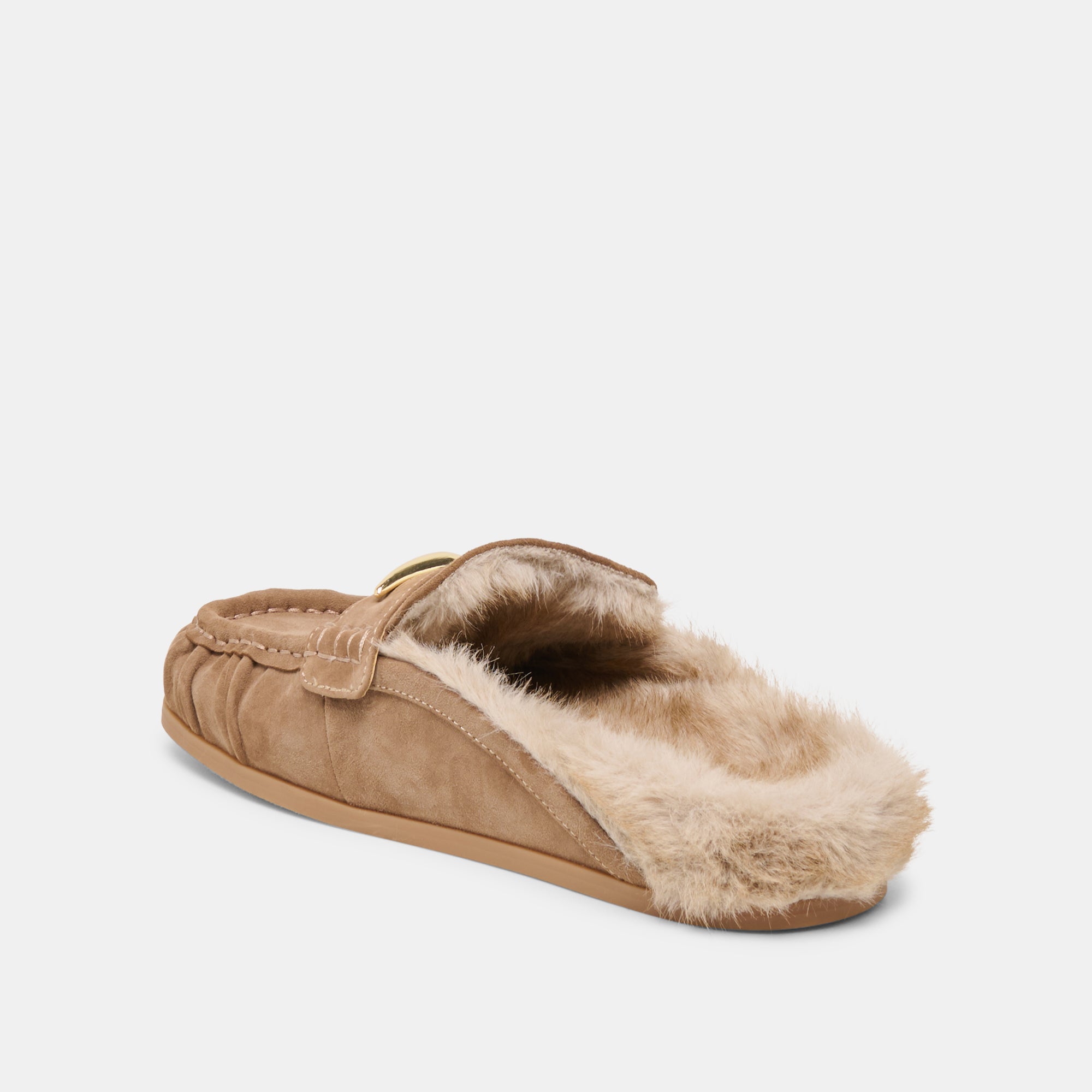 JODERO PLUSH FLATS MUSHROOM SUEDE