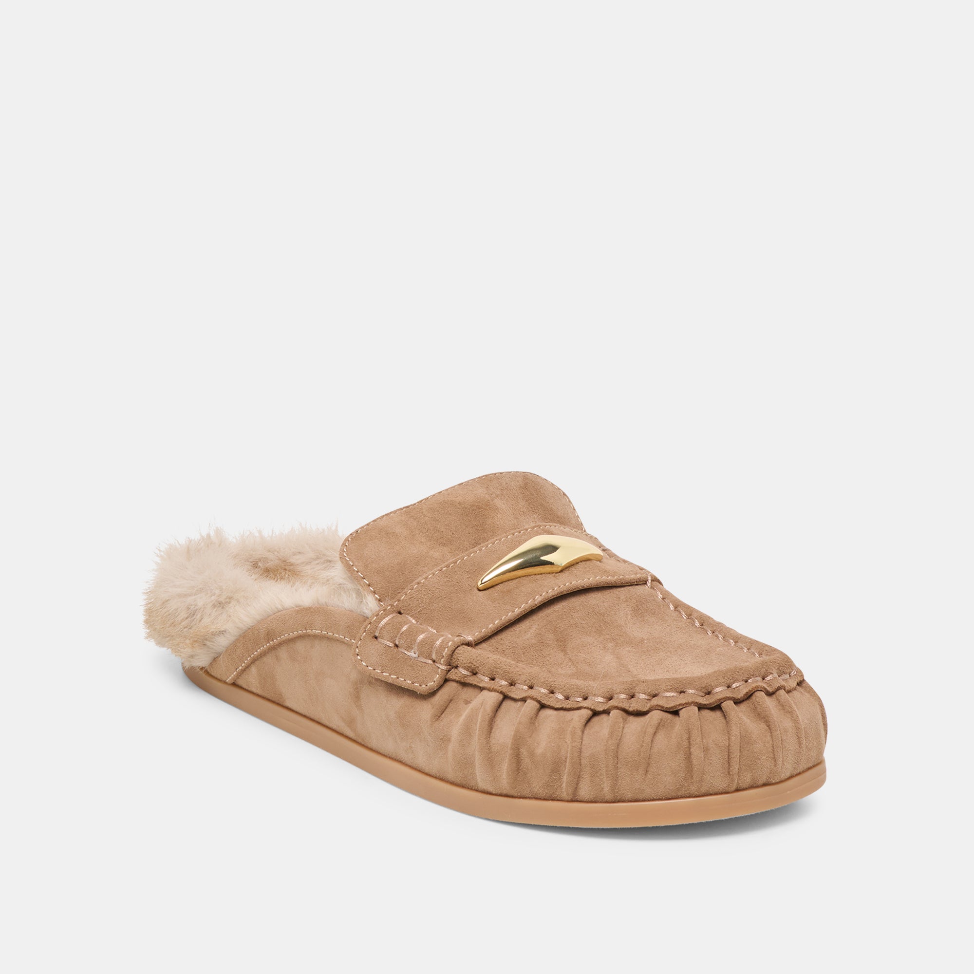 JODERO PLUSH FLATS MUSHROOM SUEDE