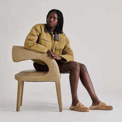 JODERO PLUSH FLATS MUSHROOM SUEDE