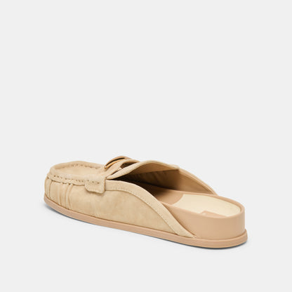 JODERO FLATS ALMOND SUEDE