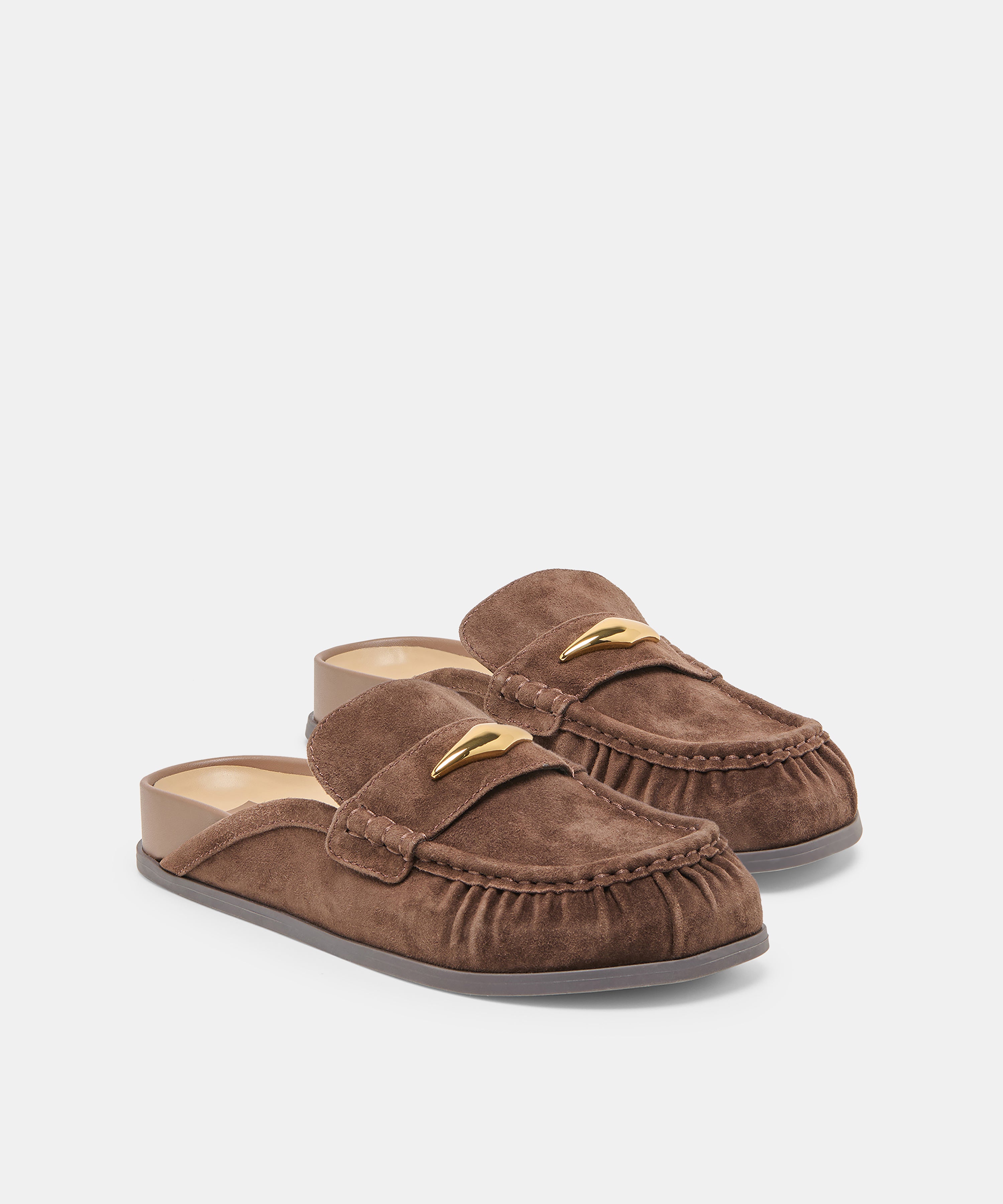JODERO FLATS DK BROWN SUEDE - view 3