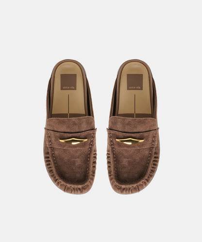 JODERO FLATS DK BROWN SUEDE