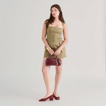 KARMIN HEELS BRANDY SUEDE