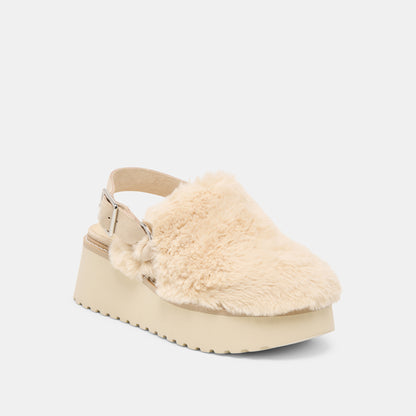 LANSY FLATS NATURAL PLUSH