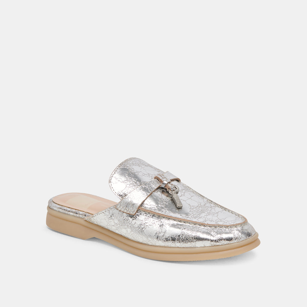 LASAIL FLATS SILVER DISTRESSED LEATHER - image 3
