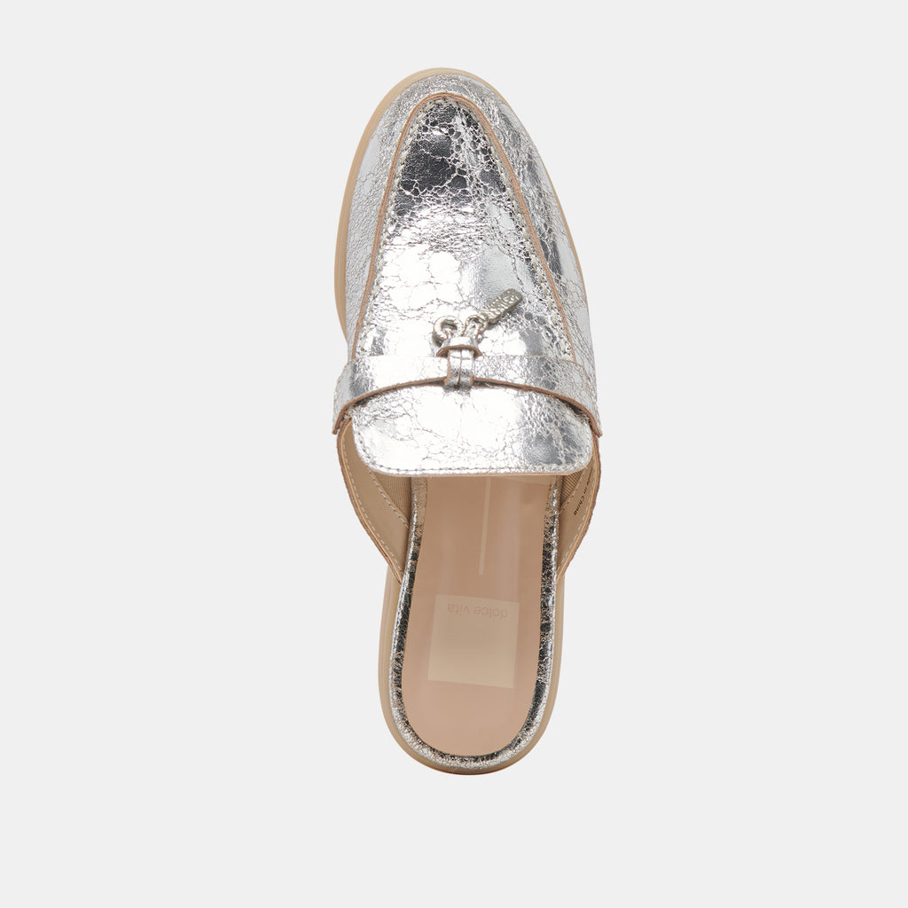 LASAIL FLATS SILVER DISTRESSED LEATHER - image 11