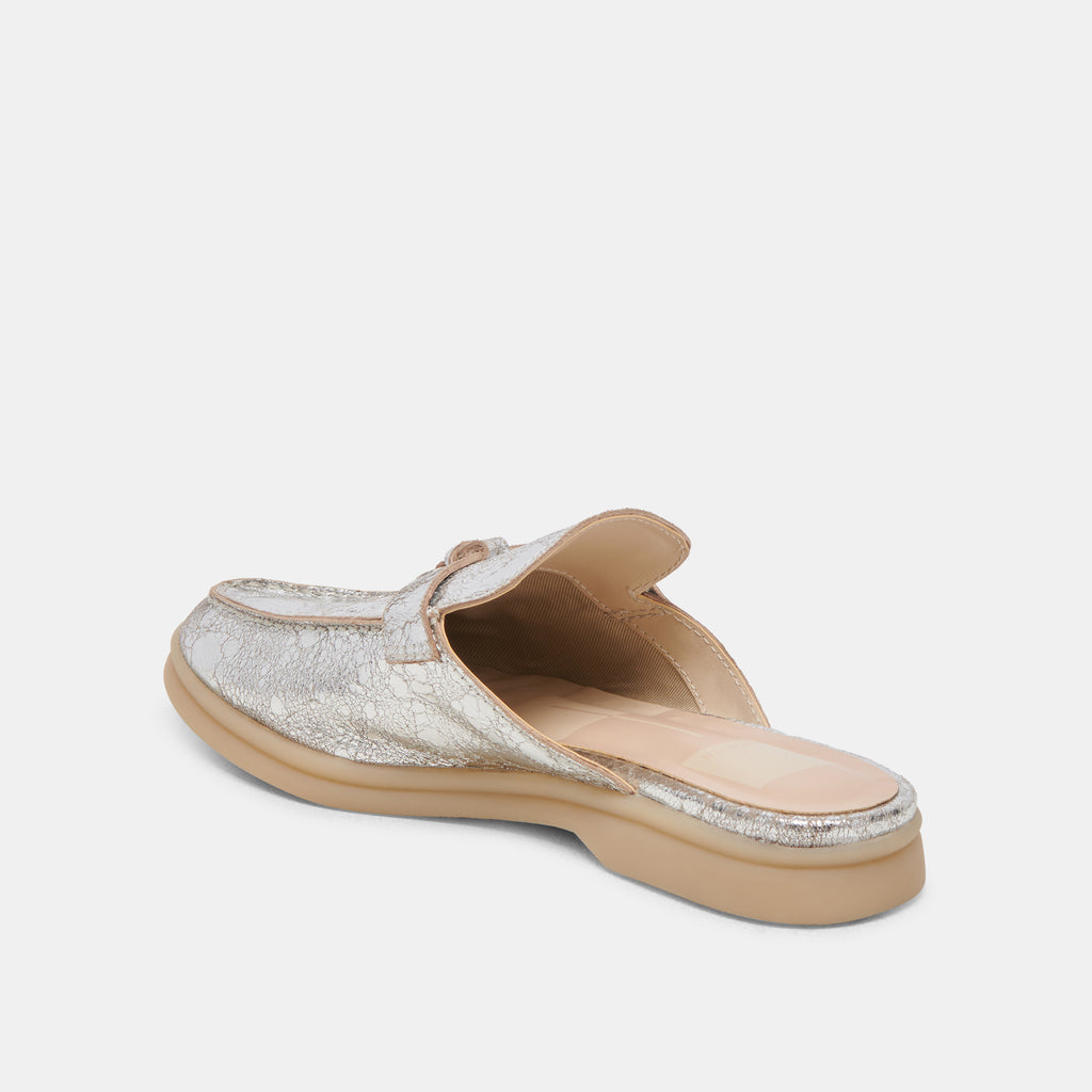 LASAIL FLATS SILVER DISTRESSED LEATHER - image 5
