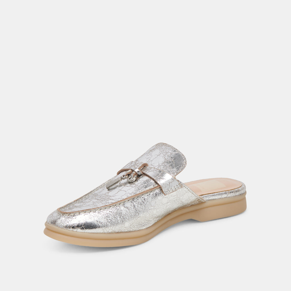 LASAIL FLATS SILVER DISTRESSED LEATHER - image 7