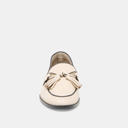 LOKLAN LOAFERS IVORY LEATHER