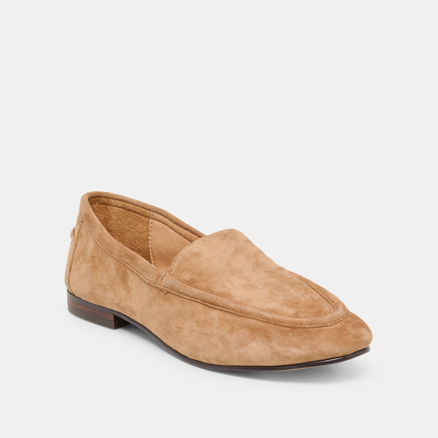 MATTIE LOAFERS CAMEL SUEDE