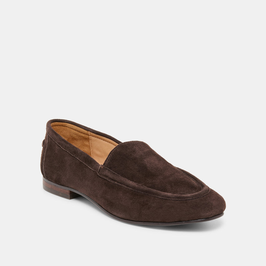 MATTIE LOAFERS DK BROWN SUEDE