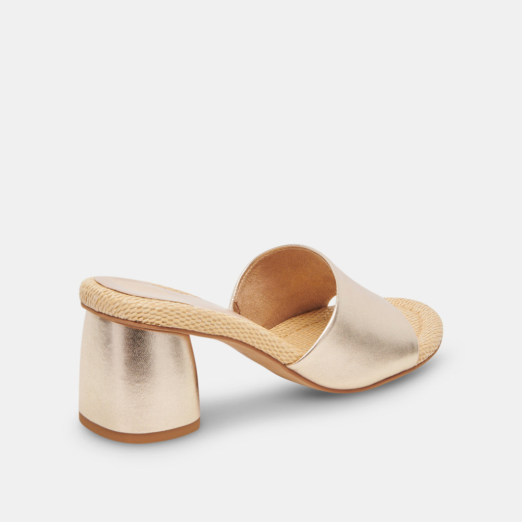 MINNY HEELS ROSE GOLD LEATHER - image 3