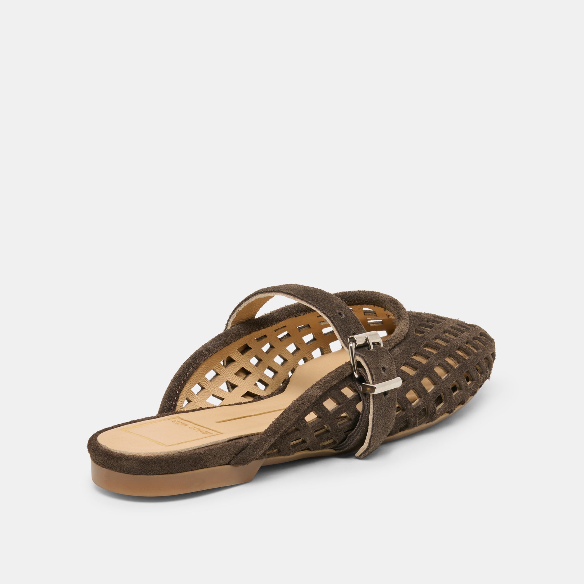 MIRIAN FLATS DK BROWN SUEDE