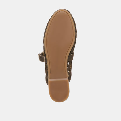 MIRIAN FLATS DK BROWN SUEDE