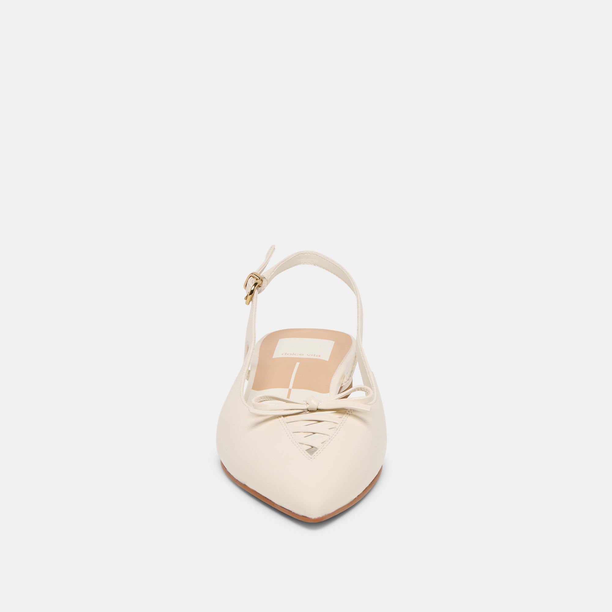 OWANA FLATS OFF WHITE LEATHER