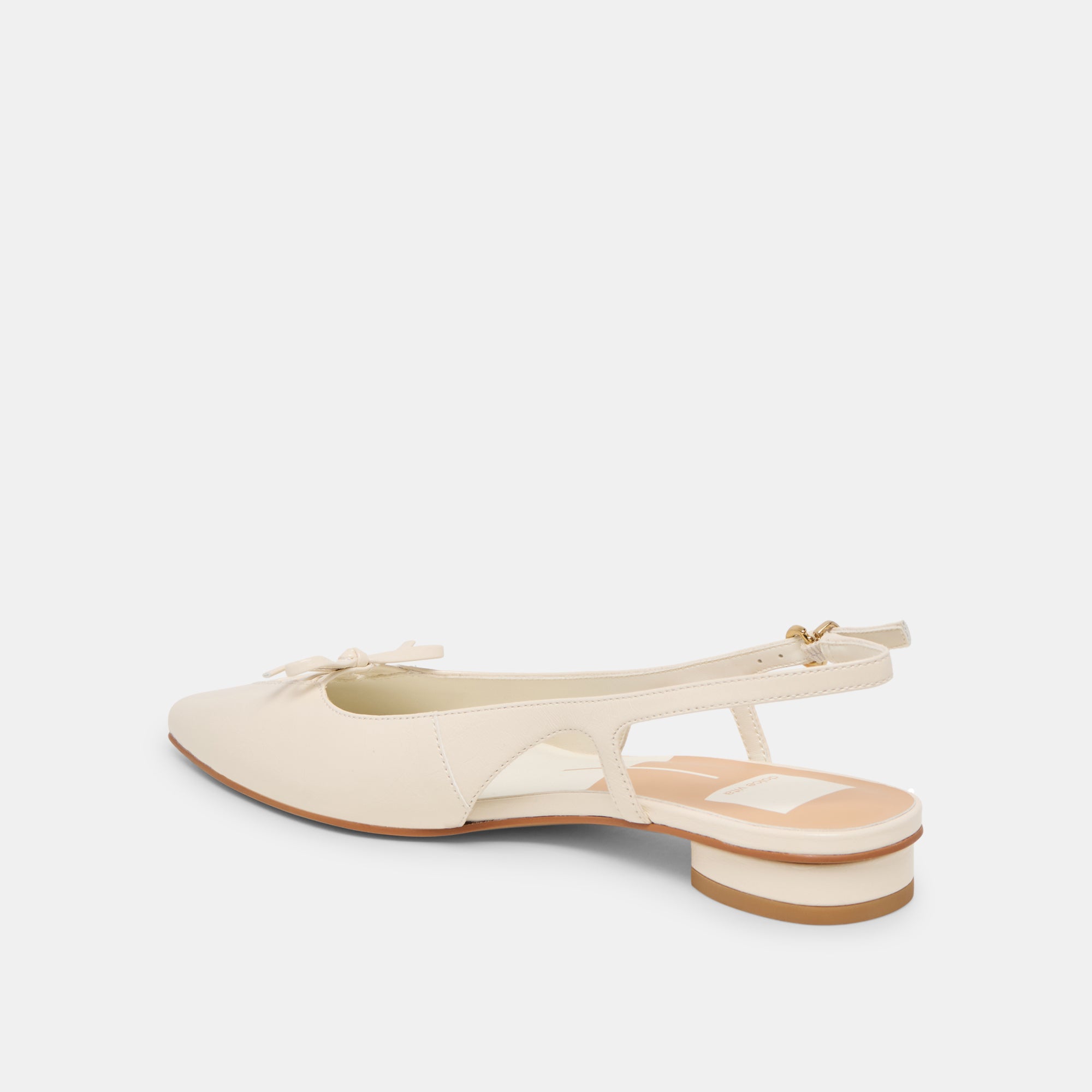 OWANA FLATS OFF WHITE LEATHER