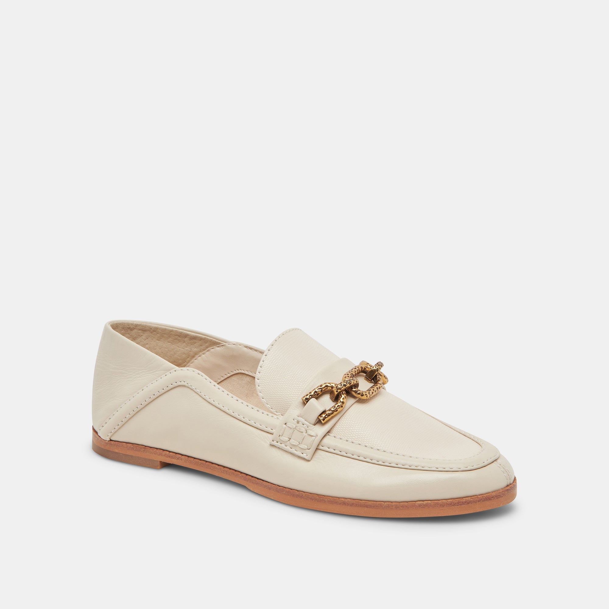 REIGN FLATS IVORY LEATHER - re:vita