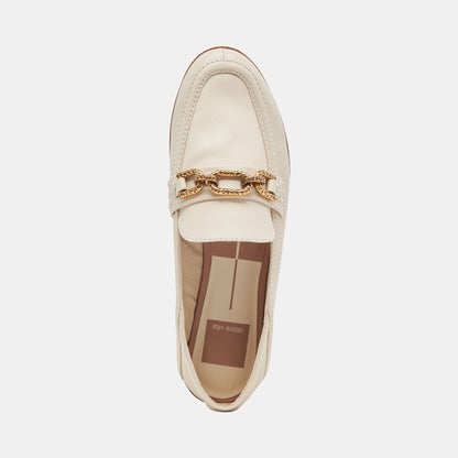 REIGN FLATS IVORY LEATHER - re:vita