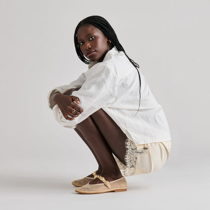 RELAN MESH BALLET FLATS FRENCH VANILLA MESH