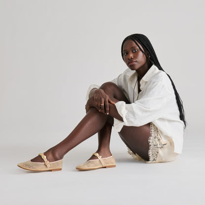 RELAN MESH BALLET FLATS FRENCH VANILLA MESH