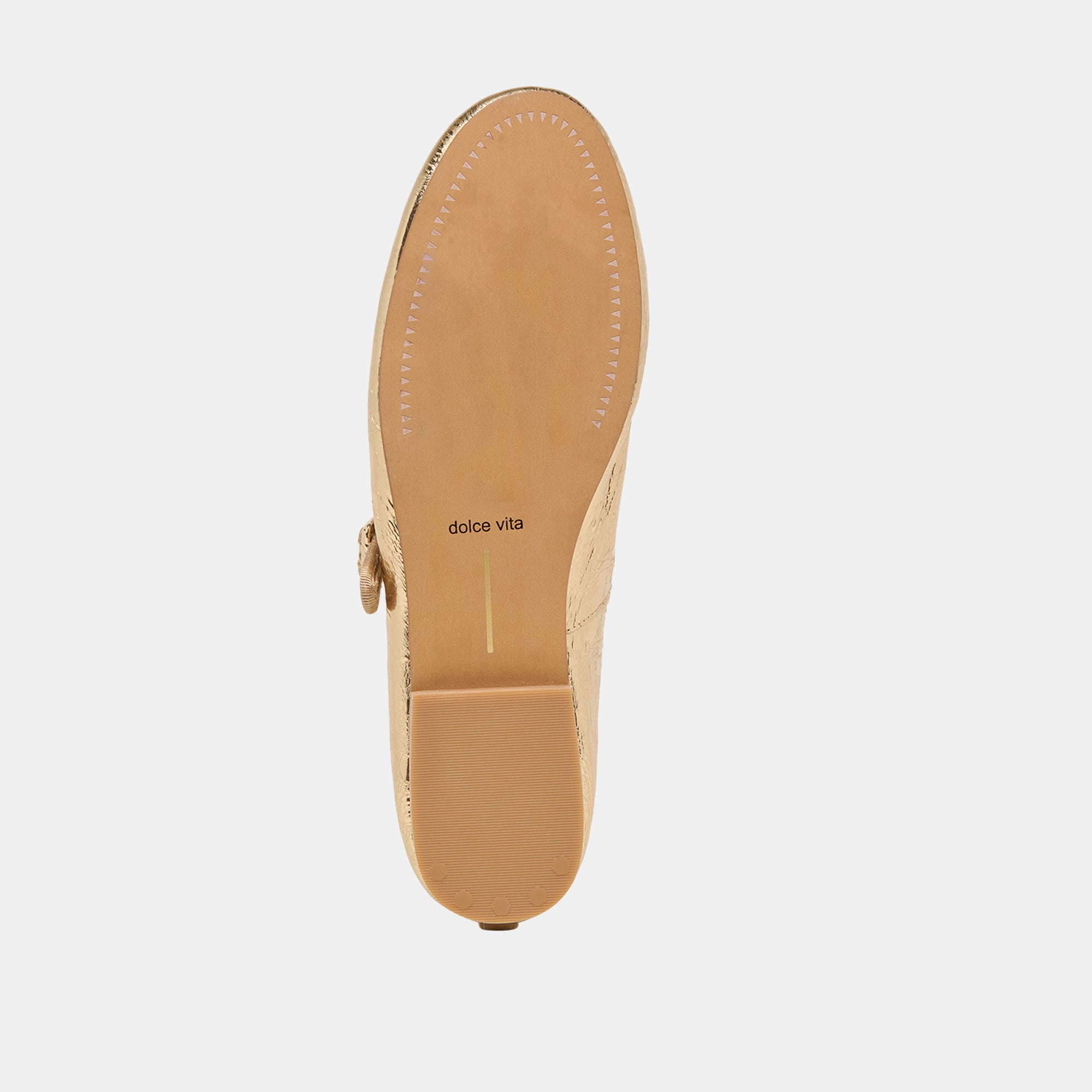 RELAN BALLET FLATS GOLD DISTRESSED LEATHER