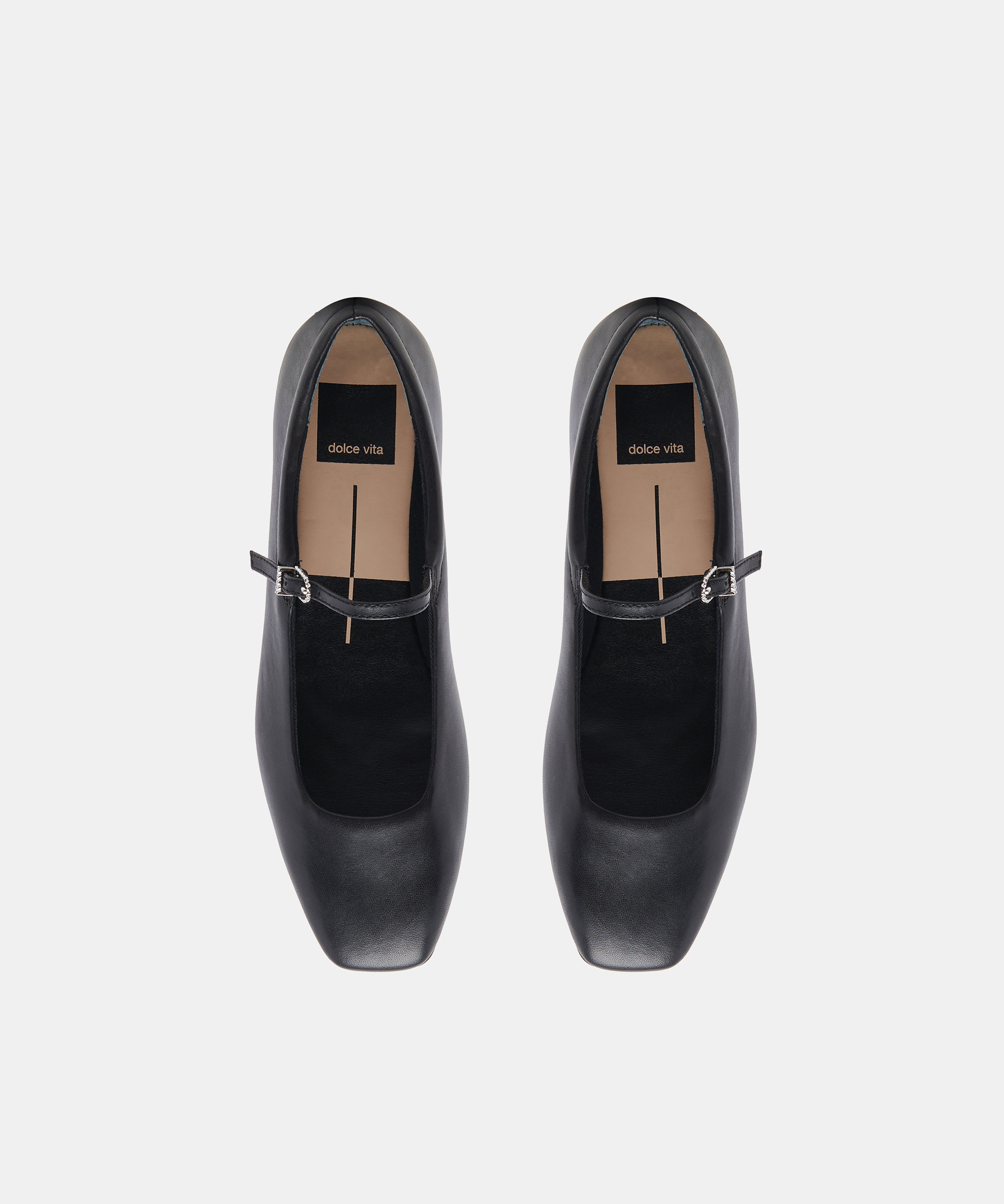 REYES BALLET FLATS BLACK LEATHER - view 4