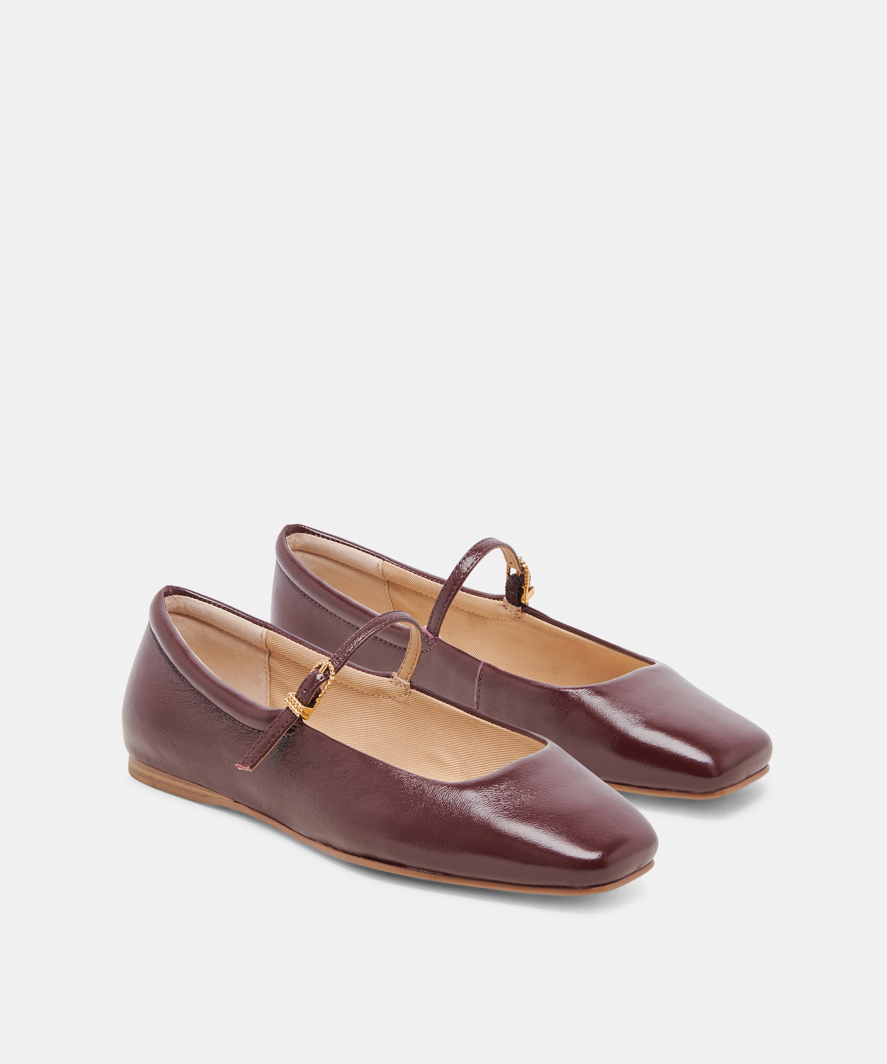 REYES BALLET FLATS CRANBERRY CRINKLE PATENT - view 2