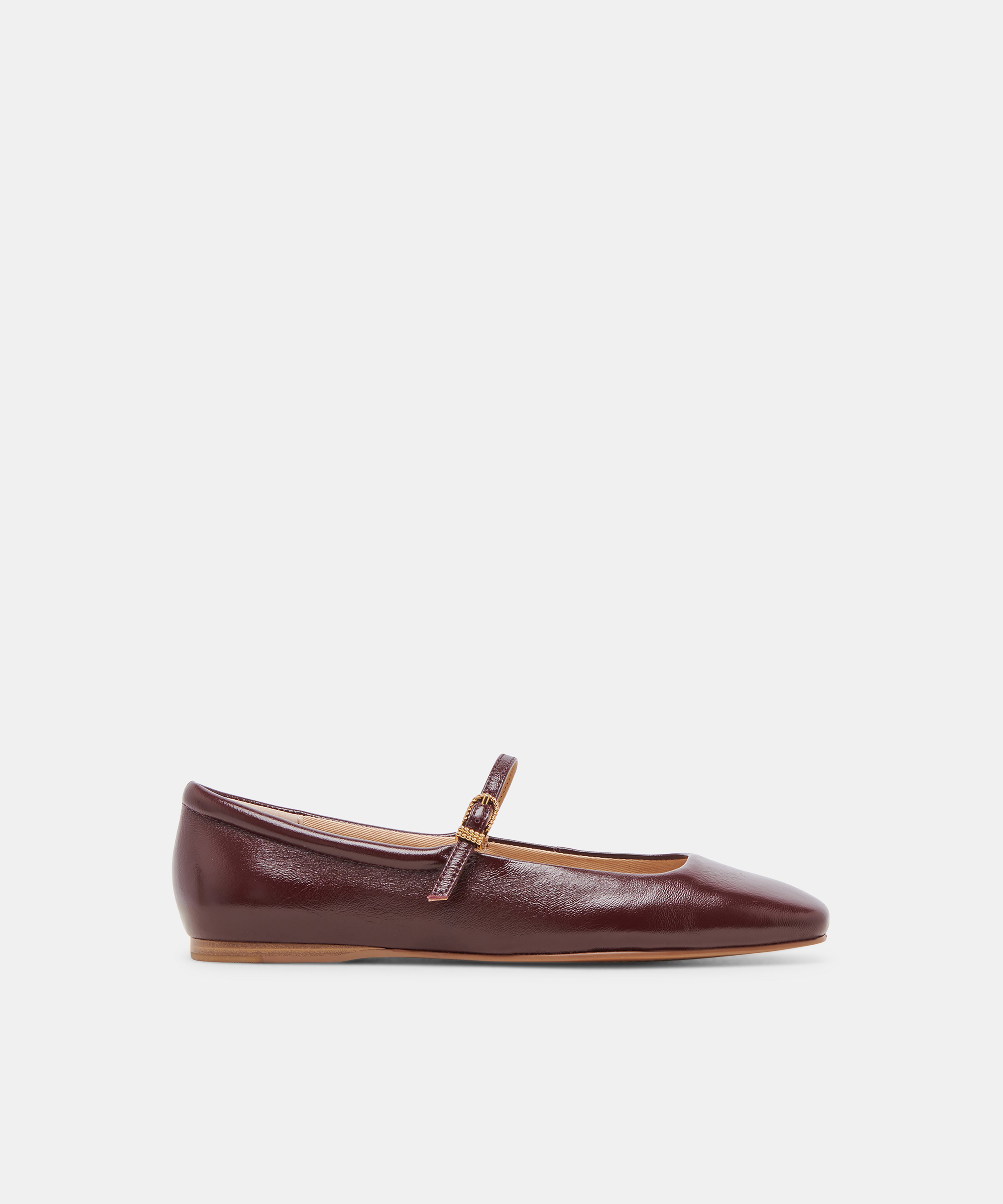 REYES BALLET FLATS CRANBERRY CRINKLE PATENT
