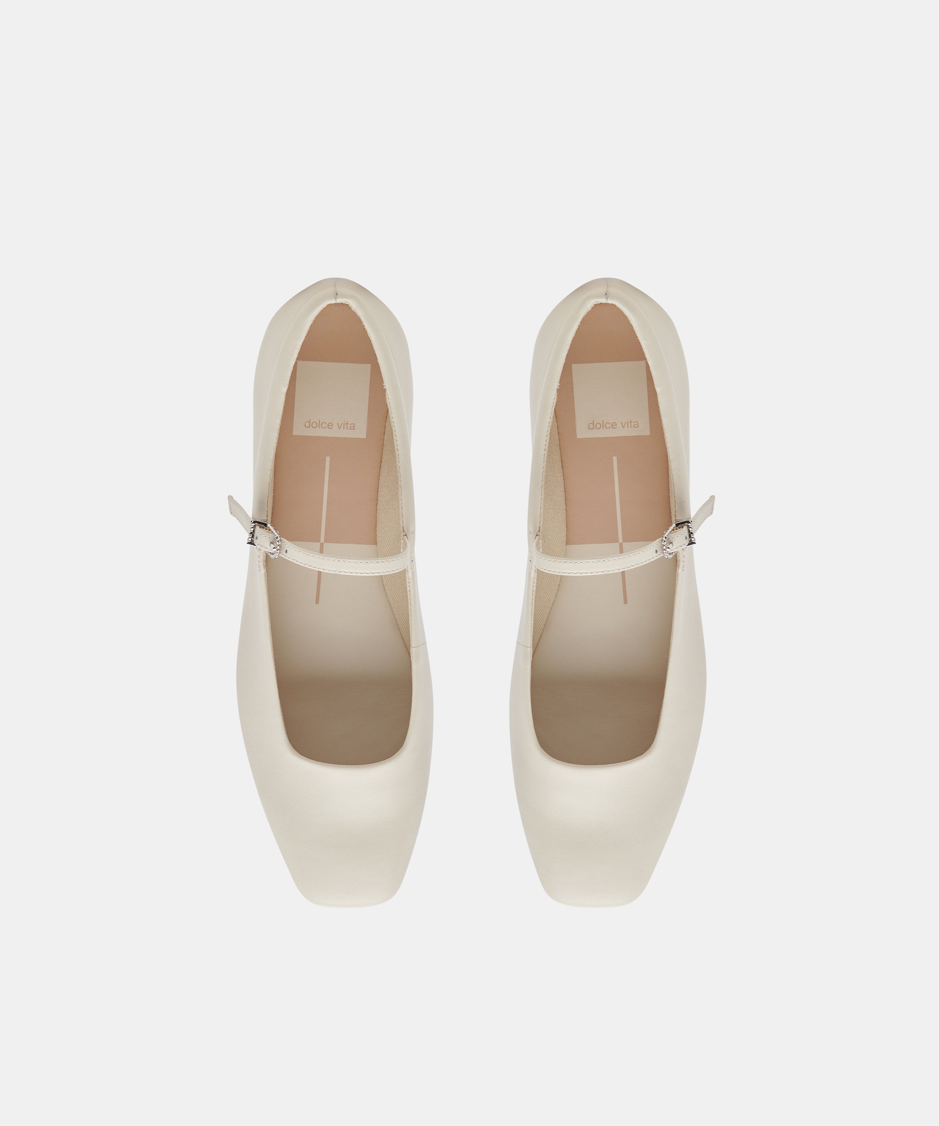REYES BALLET FLATS IVORY LEATHER - view 4