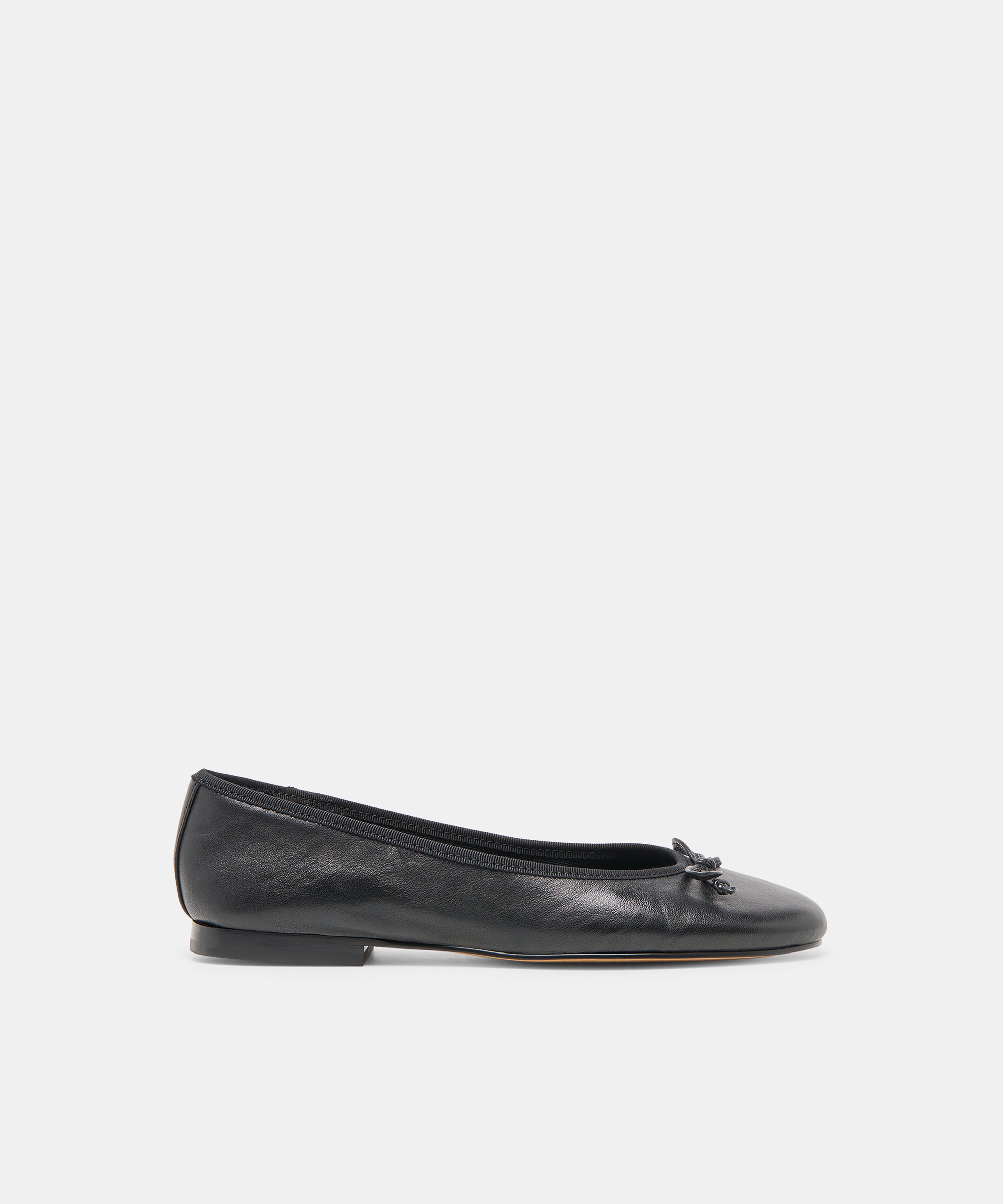Ritla Black Leather Ballet Flats | Dolce Vita