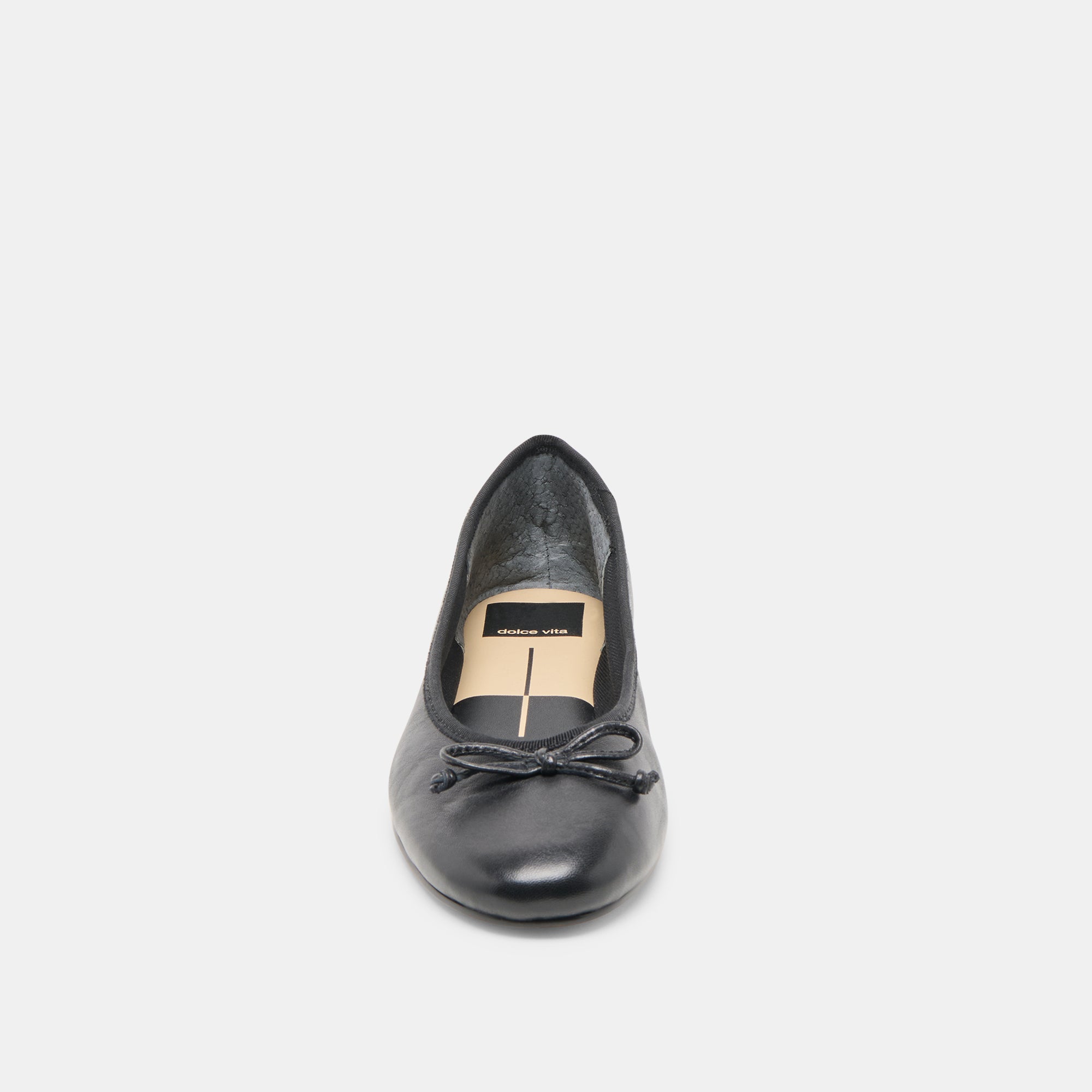 RITLA WIDE BALLET FLATS BLACK LEATHER