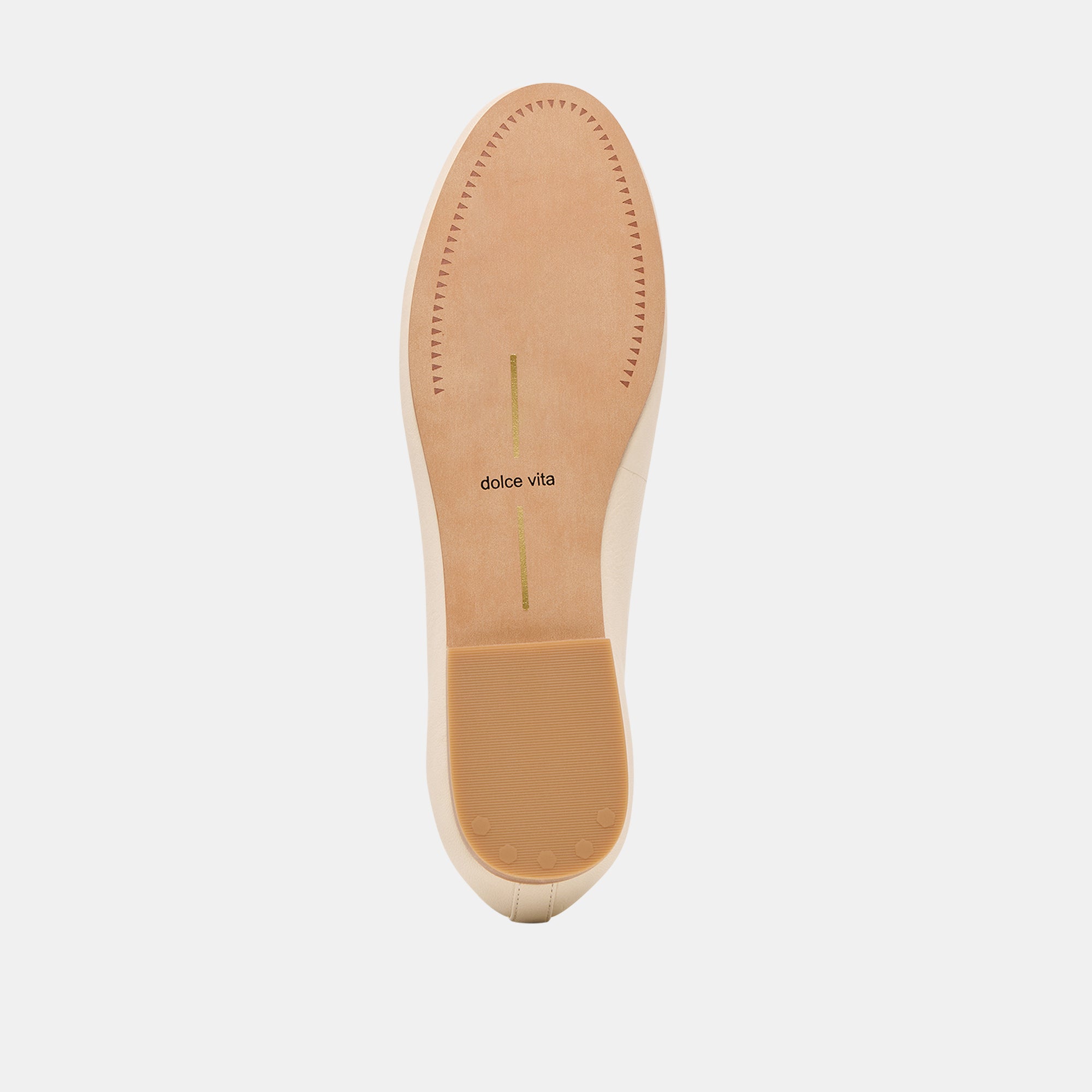 RITLA WIDE BALLET FLATS BONE LEATHER