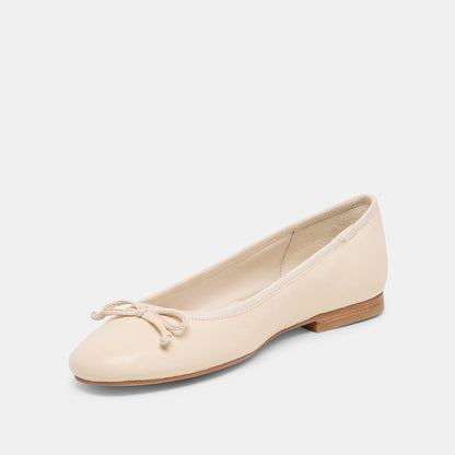 RITLA BALLET FLATS BONE LEATHER